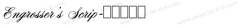 Engrosser’s Scrip字体转换